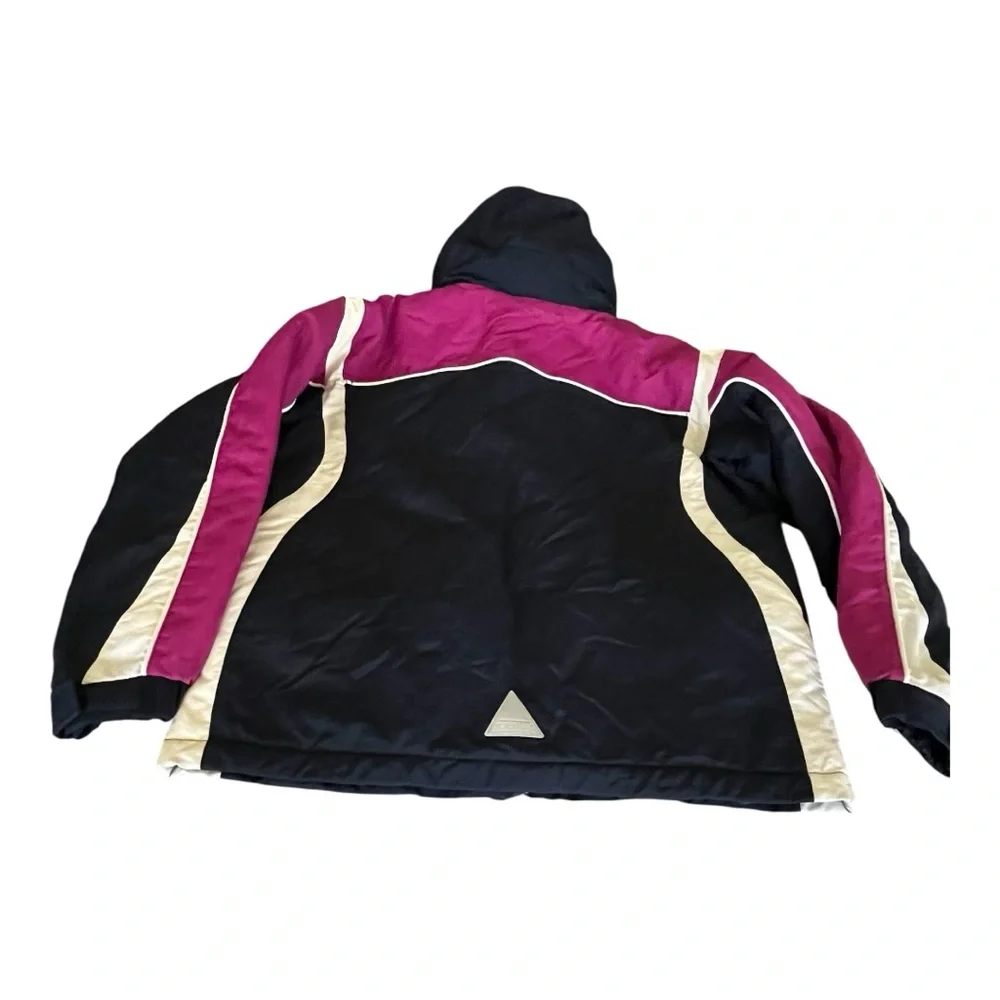L.L. Bean Kids XL (18) Insulated Hooded Winter Jacket Navy‎ Blue Pink Nylon